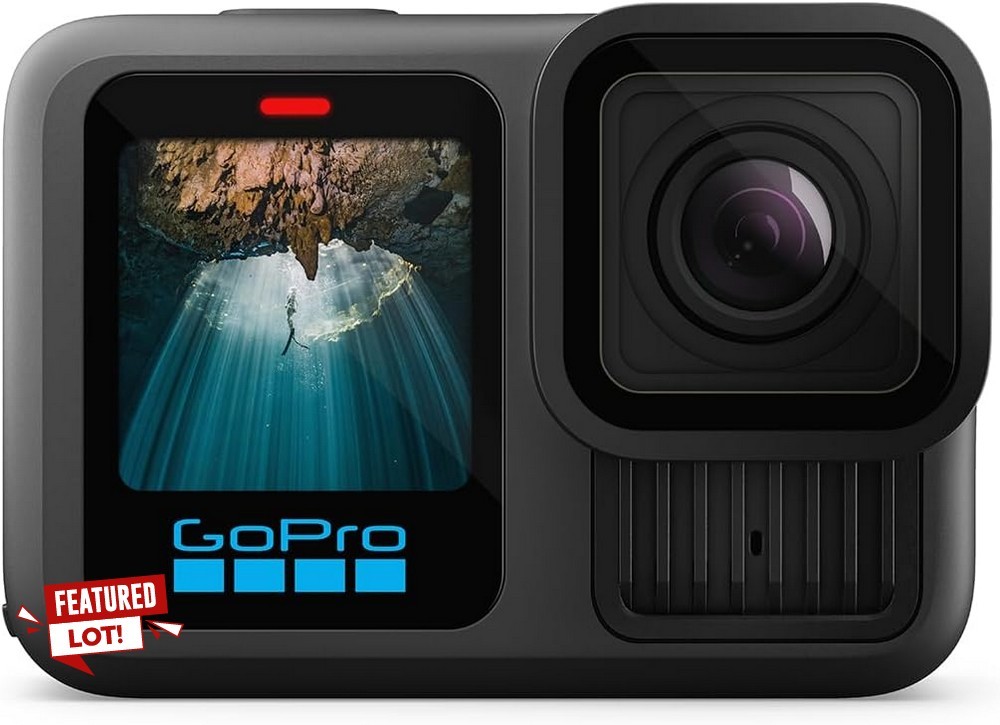 Lot 27  
            Chesterfield Tech - Parcel Delivery Only 

                
GO PRO HERO13 ACTION CAMERA (ORIGINAL RRP - £399.99) IN BLACK. (WITH CASE) [JPTC8...