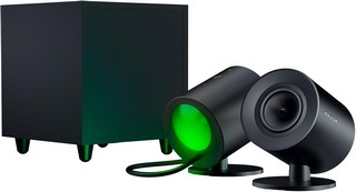 Lot 341  
            Chesterfield Tech - Parcel Delivery Only 

                
RAZER NOMMO V2 GAMING SPEAKERS (ORIGINAL RRP - £249.99) IN BLACK. (WITH BOX) [JPT...