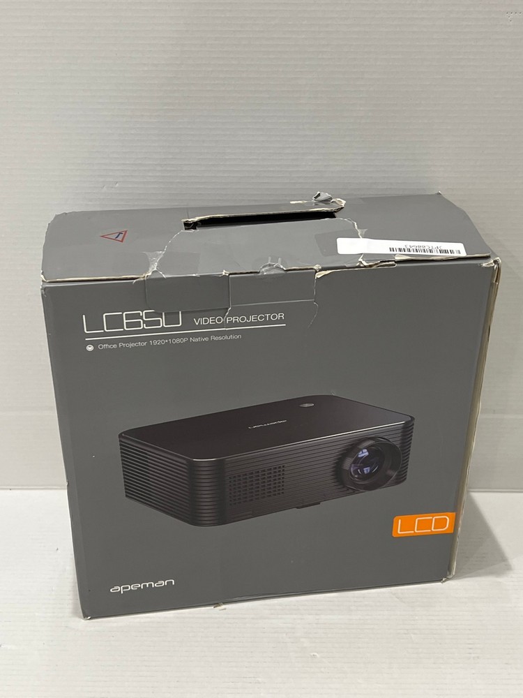 Lot 38  
            Chesterfield Tech - Parcel Delivery Only 

                
APEMAN LC650 VIDEO PROJECTOR. (WITH BOX) [JPTC88643]