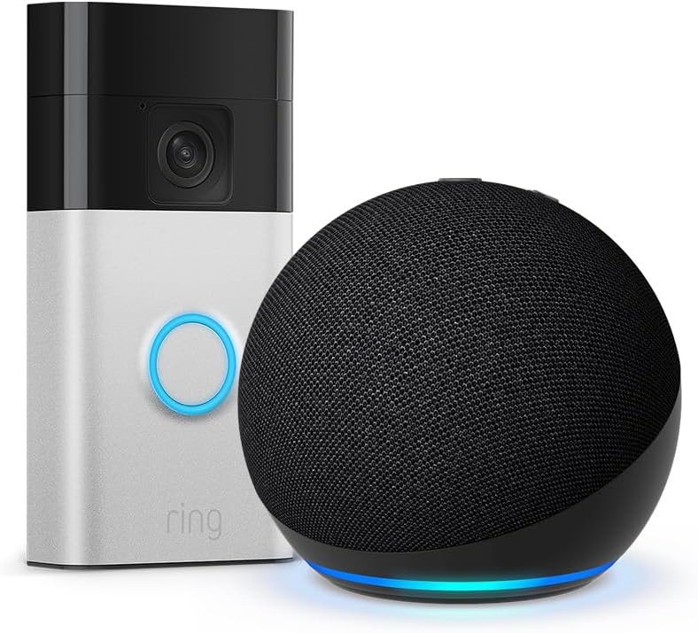 Lot 69  
            Chesterfield Tech - Parcel Delivery Only 

                
RING BATTERY VIDEO DOORBELL + ECHO DOT SMART HOME ACCESSORIES (ORIGINAL RRP - £15...