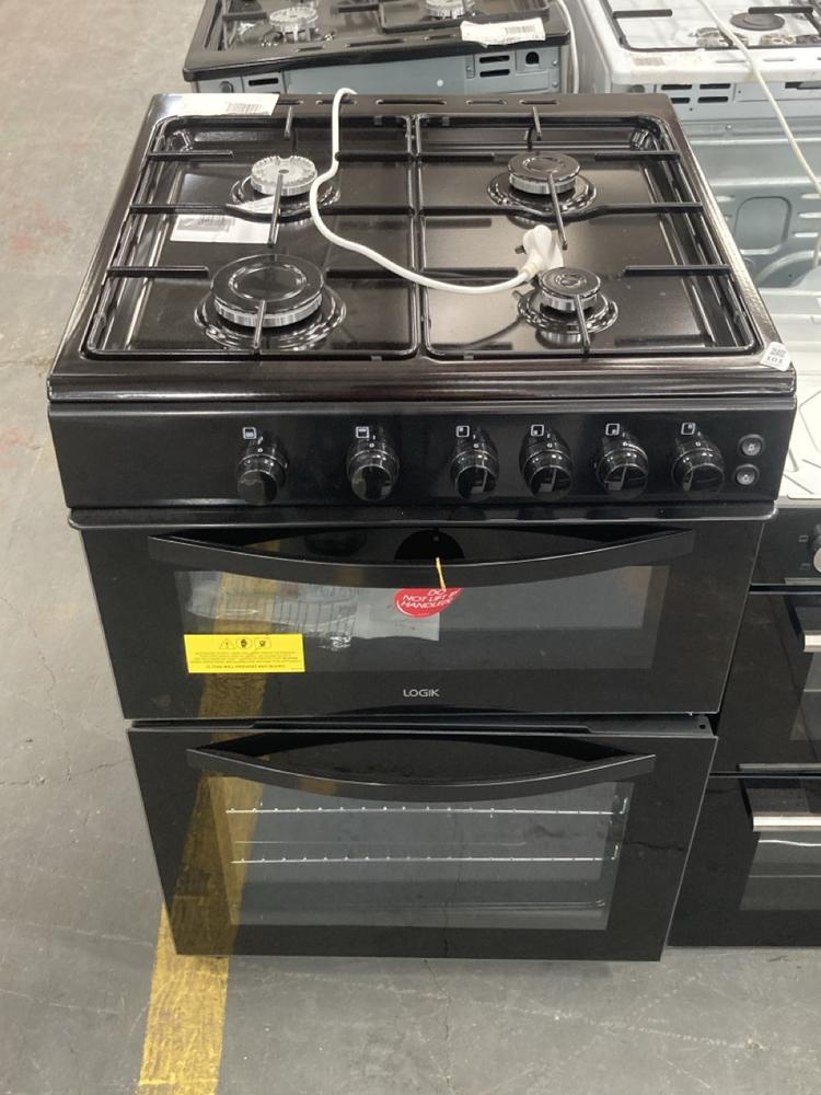 Lot 101  
            Chesterfield SR39 - Collection or Optional Delivery Available 

                
LOGIK 4 BURNER DOUBLE OVEN IN BLACK MODEL: LFTG60B22 ORIGINAL RRP- £329 (LOCATION...