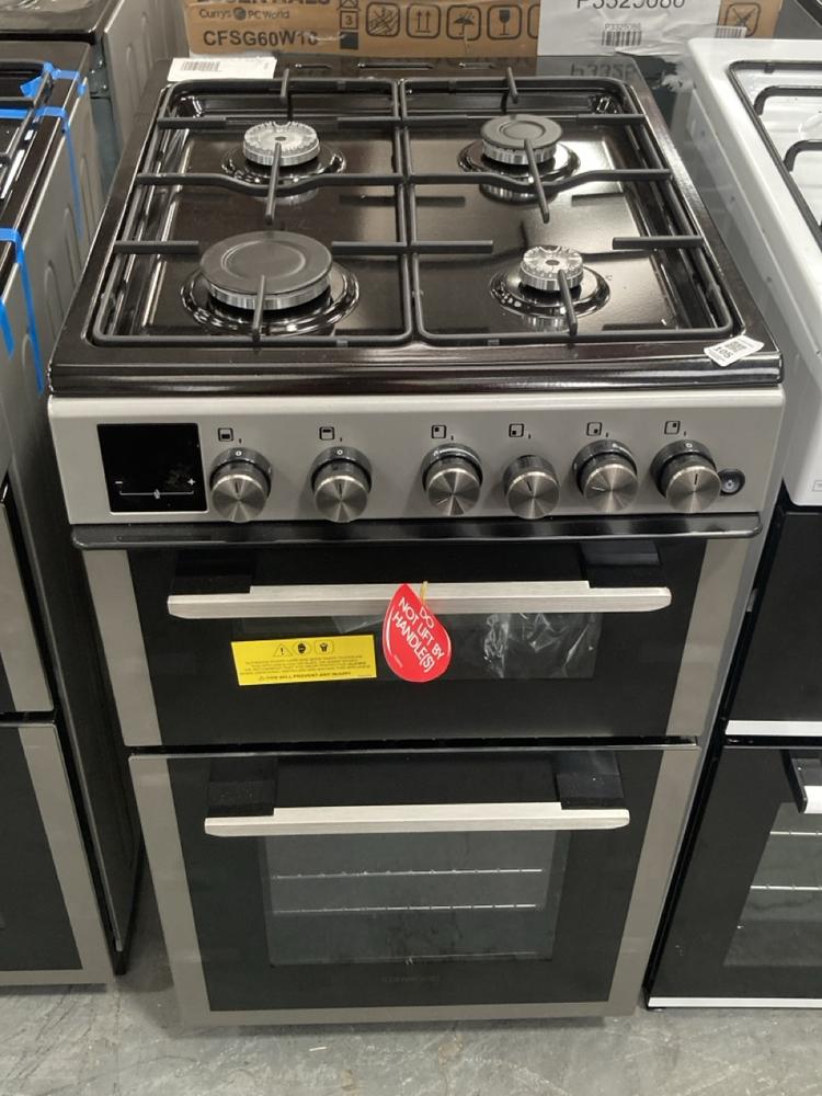Lot 105  
            Chesterfield SR39 - Collection or Optional Delivery Available 

                
KENWOOD 4 BURNER DOUBLE OVEN IN STAINLESS STEEL MODEL: KTG506S1 ORIGINAL RRP- £37...