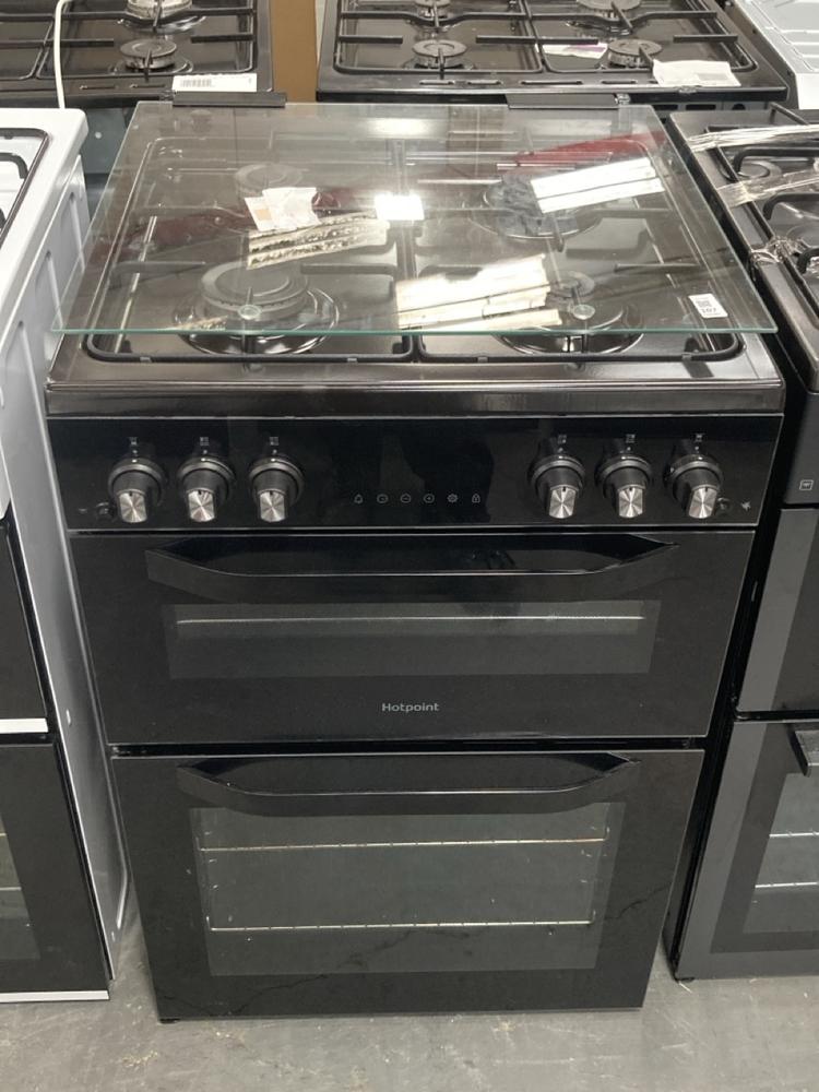 Lot 107  
            Chesterfield SR39 - Collection or Optional Delivery Available 

                
HOTPOINT 4 BURNER DOUBLE OVEN IN BLACK MODEL: HDG6GDCB1 ORIGINAL RRP- £549 (LOCAT...