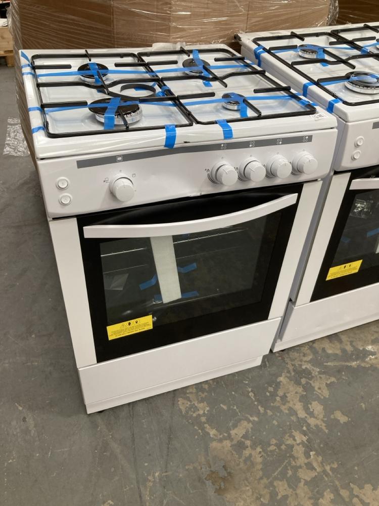 Lot 138  
            Chesterfield SR39 - Collection or Optional Delivery Available 

                
ESSENTIALS 4 BURNER OVEN IN WHITE MODEL: CFSG60W18 ORIGINAL RRP- £269 (LOCATION: B3)