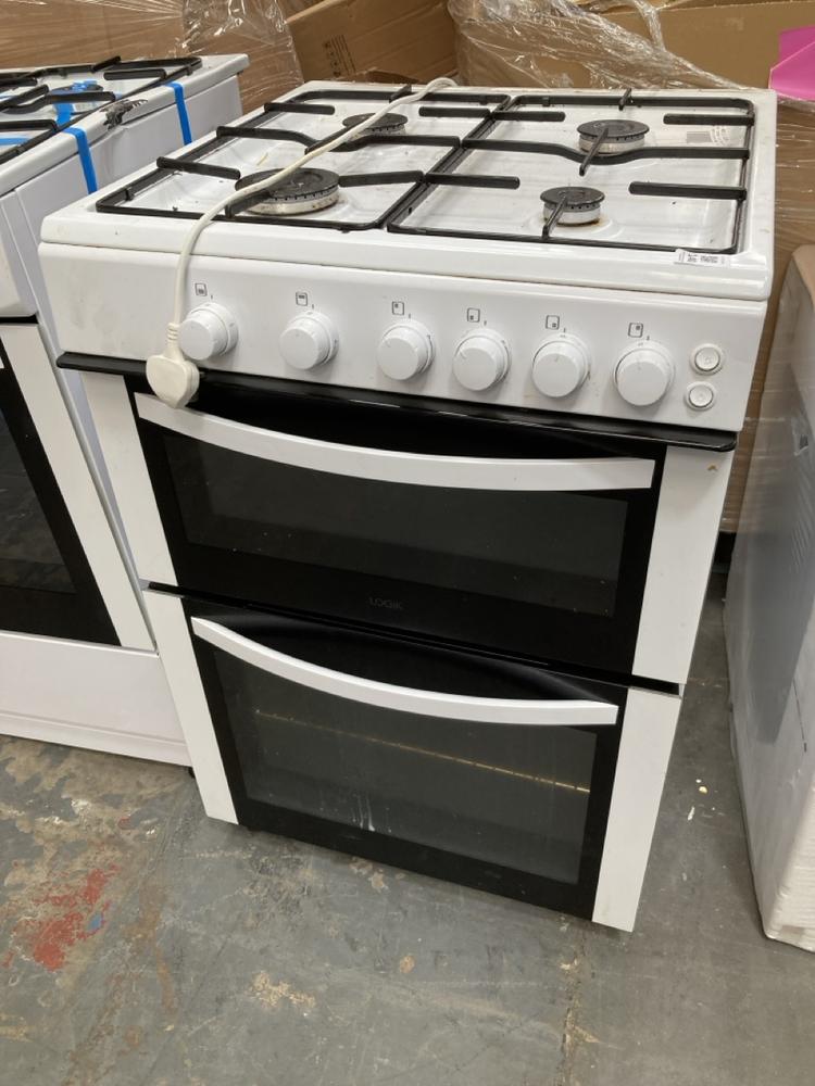 Lot 140  
            Chesterfield SR39 - Collection or Optional Delivery Available 

                
LOGIK 4 BURNER OVEN IN WHITE MODEL: LFTG60W2 ORIGINAL RRP- £340 (LOCATION: B3)