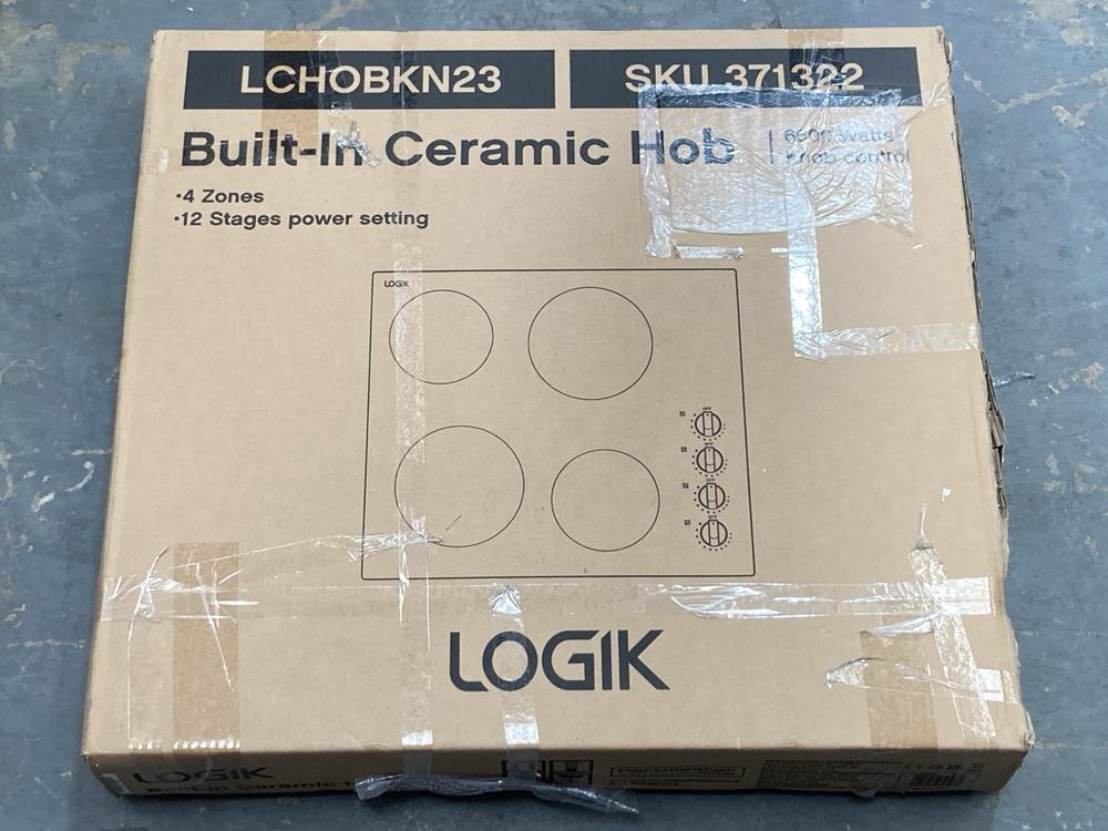 Lot 150  
            Chesterfield SR39 - Collection or Optional Delivery Available 

                
LOGIK BUILT-IN CERAMIC HOB IN BLACK MODEL: LCHOBKN23 ORIGINAL RRP- £100 (LOCATION...