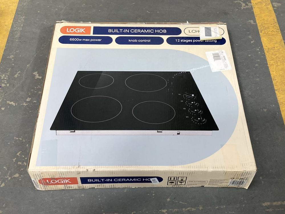 Lot 181  
            Chesterfield SR39 - Collection or Optional Delivery Available 

                
LOGIK BUILT-IN CERAMIC HOB IN BLACK MODEL: LCHOBKN23 ORIGINAL RRP- £100 (LOCATION...