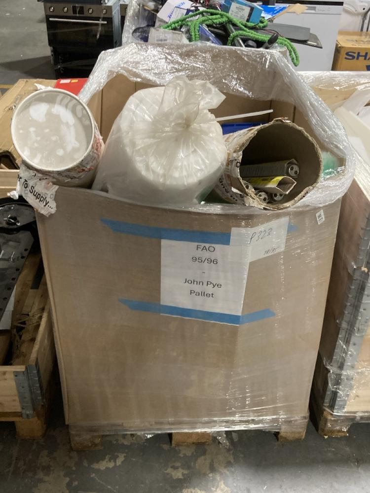 Lot 204  
            Chesterfield SR39 - Collection or Optional Delivery Available 

                
PALLET OF ASSORTED ITEMS TO INCLUDE STORAGE TUB IN BLUE (LOCATION: B4) (KERBSIDE ...