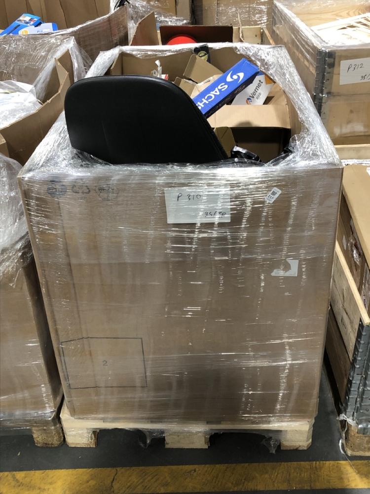 Lot 217  
            Chesterfield SR39 - Collection or Optional Delivery Available 

                
PALLET OF ASSORTED ITEMS TO INCLUDE OFFICE CHAIR IN BLACK (LOCATION: B4) (KERBSID...