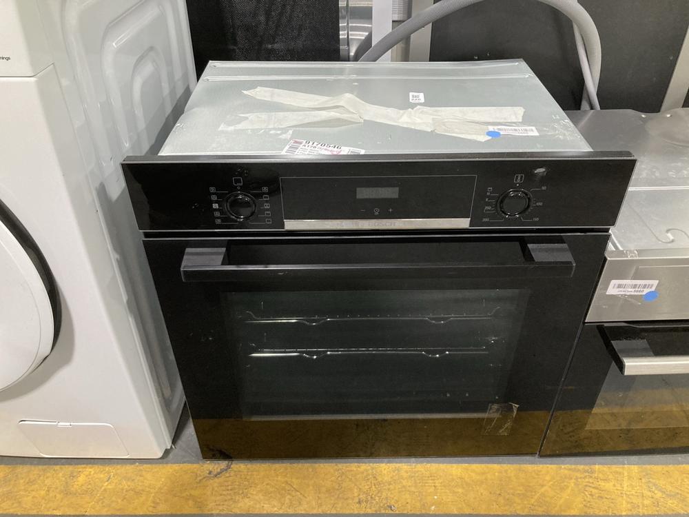Lot 228  
            Chesterfield SR39 - Collection or Optional Delivery Available 

                
BOSCH BUILT IN SINGLE ELECTRIC OVEN IN BLACK MODEL: HQA534BB3B ORIGINAL RRP- £399...