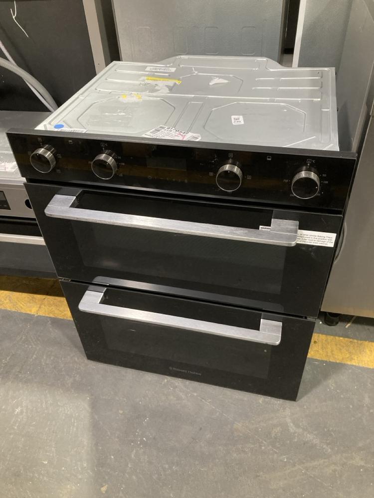 Lot 230  
            Chesterfield SR39 - Collection or Optional Delivery Available 

                
RUSSELL HOBBS BUILT IN DOUBLE ELECTRIC OVEN IN BLACK MODEL: RH72DE01001B ORIGINAL...