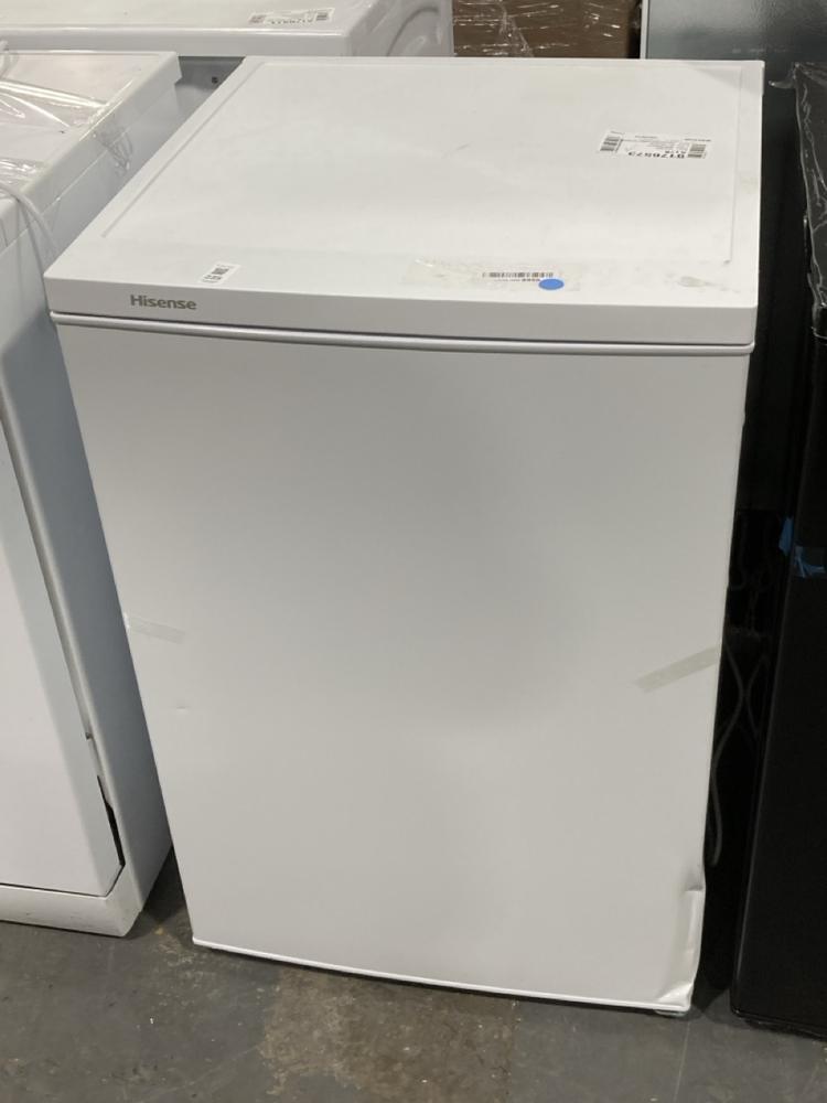 Lot 235  
            Chesterfield SR39 - Collection or Optional Delivery Available 

                
HISENSE FREESTANDING REFRIGERATOR IN WHITE MODEL: RL170D4BWE ORIGINAL RRP- £209 (...