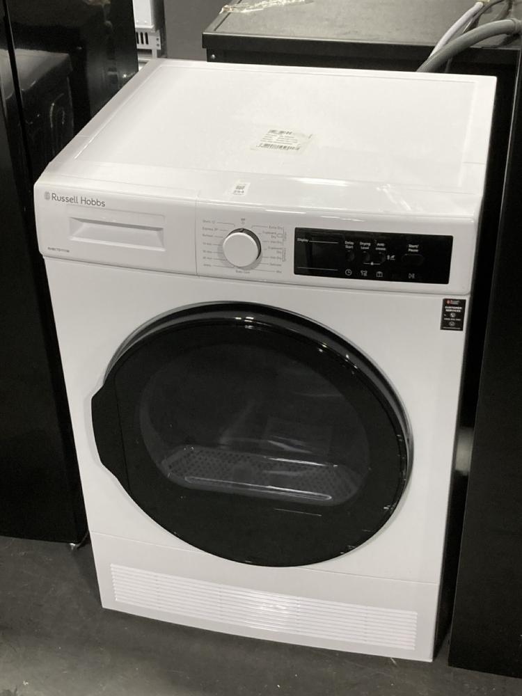 Lot 254  
            Chesterfield SR39 - Collection or Optional Delivery Available 

                
RUSSELL HOBBS CONDENSER DRYER IN WHITE MODEL: RH8CTD111W ORIGINAL RRP- £319 (LOCA...