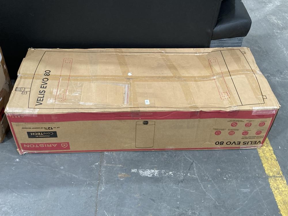 Lot 334  
            Chesterfield SR39 - Collection or Optional Delivery Available 

                
ARISTON VELIS EVO 80 ELECTRIC WATER HEATER ORIGINAL RRP- £595 (MAY BE INCOMPLETE)...