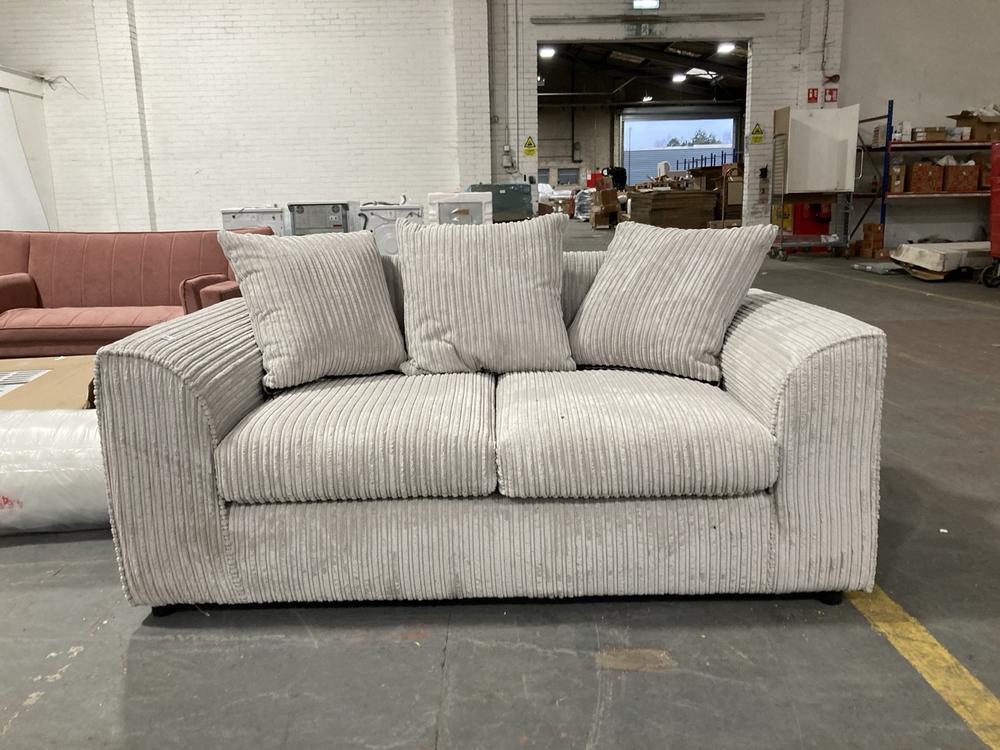 Lot 348  
            Chesterfield SR39 - Collection or Optional Delivery Available 

                
ASHLEY LINDYN FOG 2 PIECE SECTIONAL SOFA WITH JUMBO CORD FABRIC (LOCATION: B7)