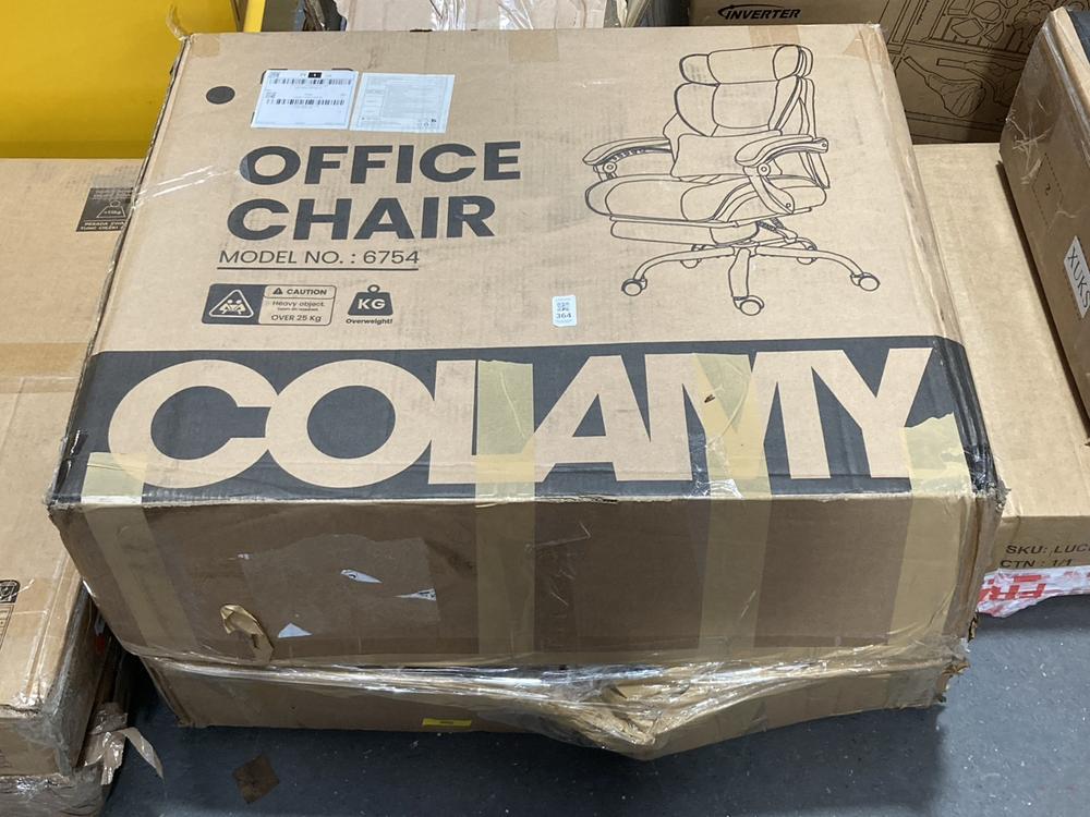 Lot 364  
            Chesterfield SR39 - Collection or Optional Delivery Available 

                
COLAMY OFFICE CHAIR IN BLACK MODEL: 6754 (LOCATION: B8)