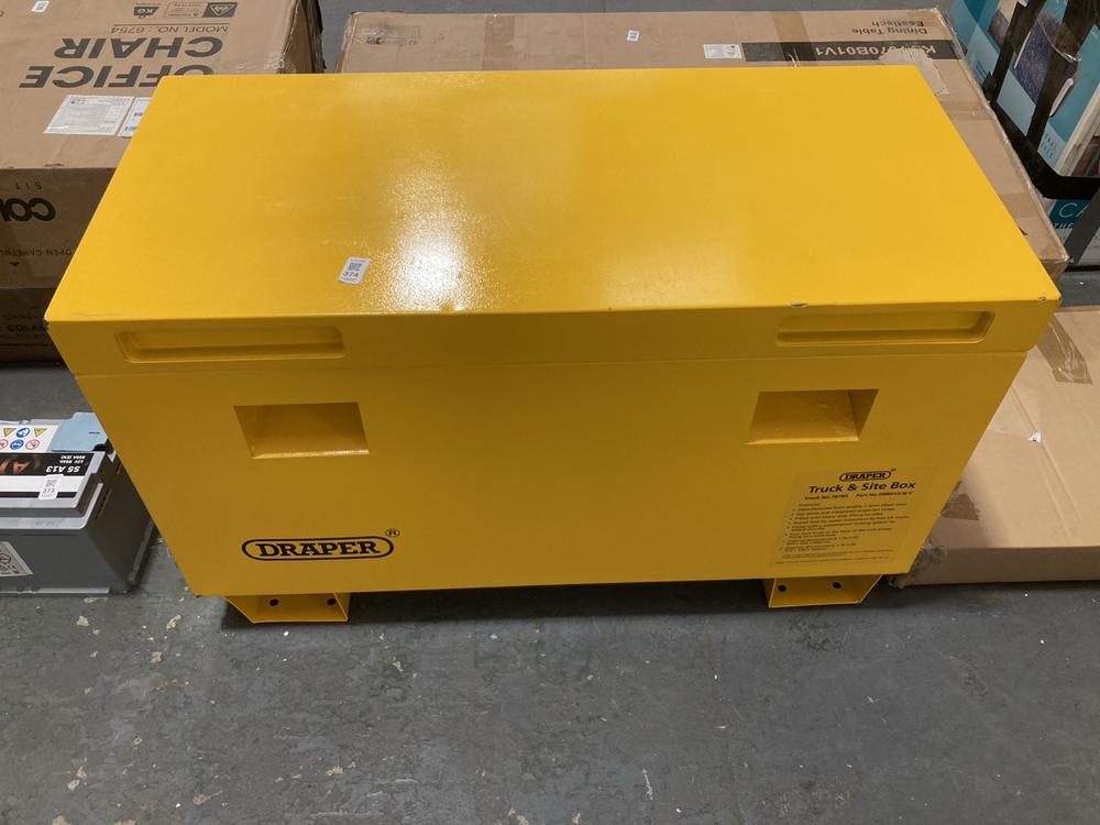 Lot 374  
            Chesterfield SR39 - Collection or Optional Delivery Available 

                
DRAPER TRUCK & SITE BOX IN YELLOW MODEL: DBB915/B/Y ORIGINAL RRP- £342 (LOCATION:...