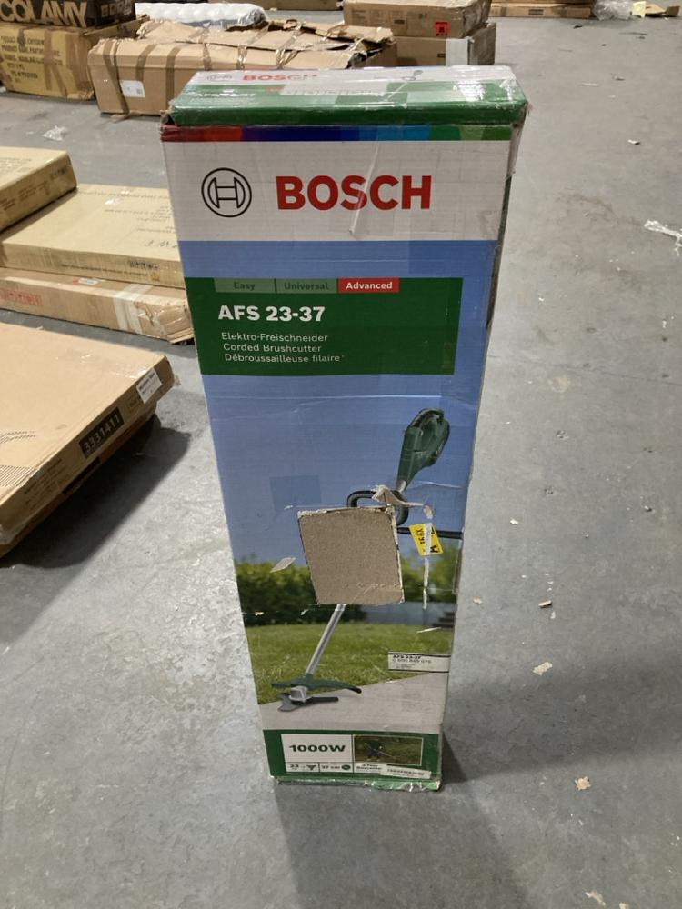 Lot 377  
            Chesterfield SR39 - Collection or Optional Delivery Available 

                
BOSCH CORDED BRUSH CUTTER MODEL: AFS23-37 (LOCATION: B RACKING)