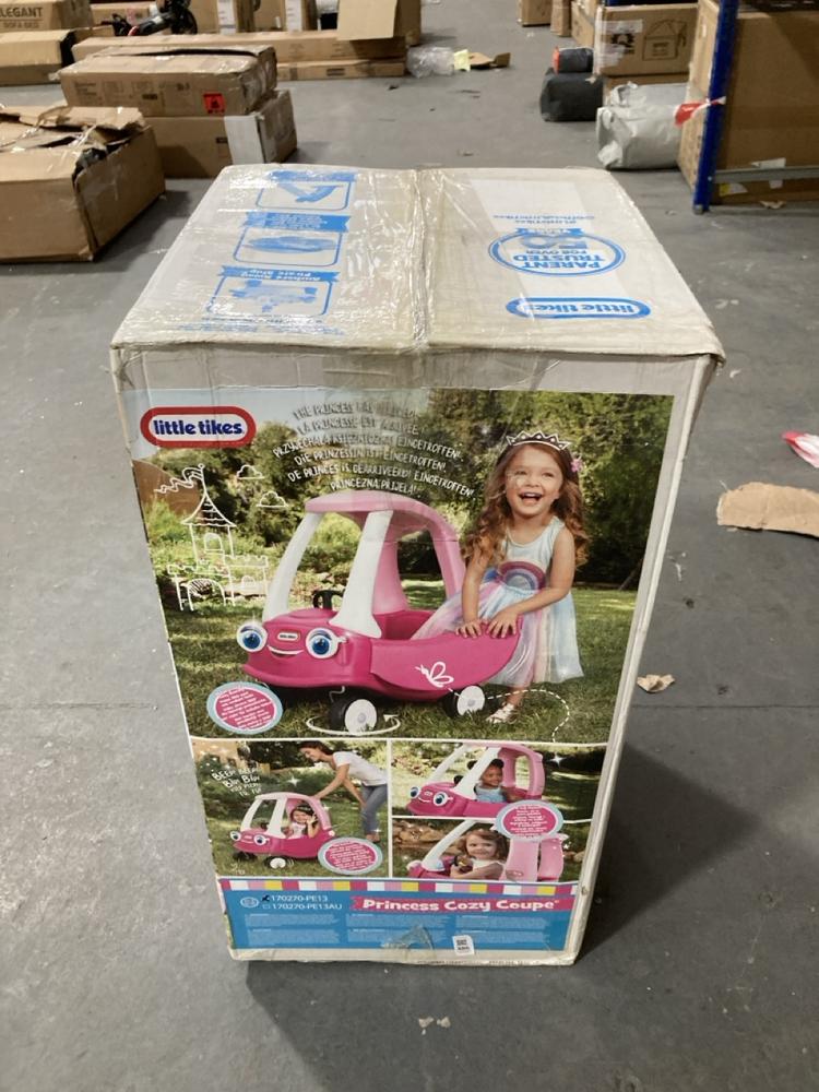 Lot 386  
            Chesterfield SR39 - Collection or Optional Delivery Available 

                
LITTLE TIKES PRINCESS COZY COUPE KIDS CAR (LOCATION: B RACKING)