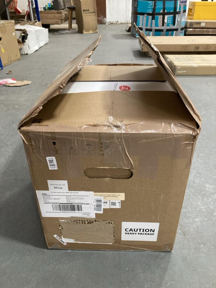 Lot 398  
            Chesterfield SR39 - Collection or Optional Delivery Available 

                
ROBOROVK QV355 ROBOTIC VACUUM CLEANER IN WHITE ORIGINAL RRP- £700 (LOCATION: B RA...