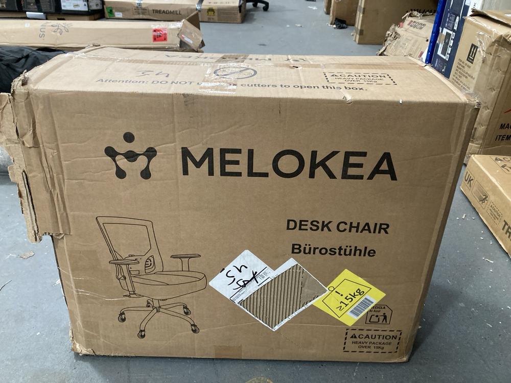 Lot 422  
            Chesterfield SR39 - Collection or Optional Delivery Available 

                
MELOKEA DESK CHAIR IN BLACK (LOCATION: B RACKING)