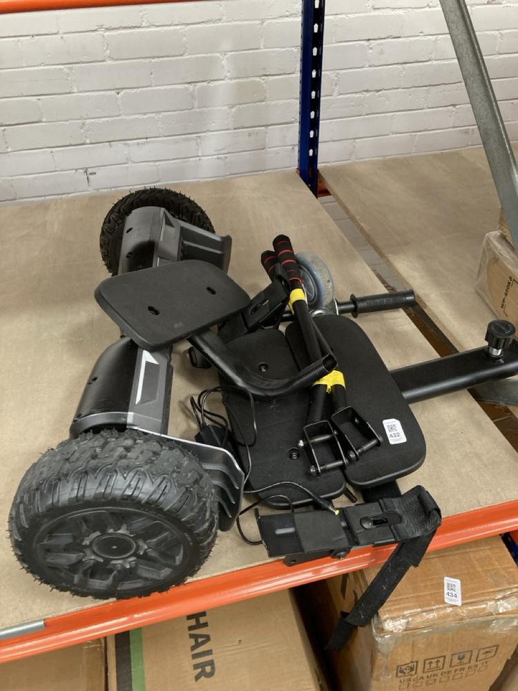 Lot 432  
            Chesterfield SR39 - Collection 

                
SISIGAD 2 WHEELED BALANCE SCOOTER IN GREY MODEL: HY-B02C (COLLECTION ONLY) (LOCAT...