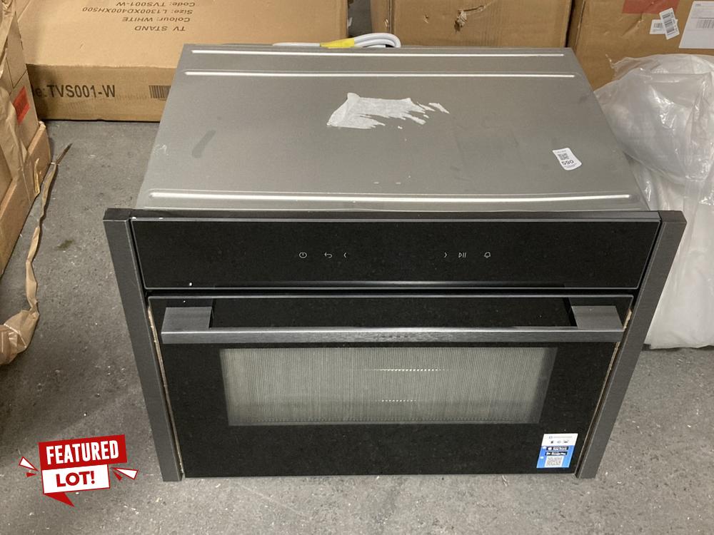 Lot 590  
            Chesterfield SR39 - Collection or Optional Delivery Available 

                
NEFF BUILT IN SINGLE ELECTRIC OVEN IN BLACK MODEL: C24MR21G0B/H3 ORIGINAL RRP- £9...