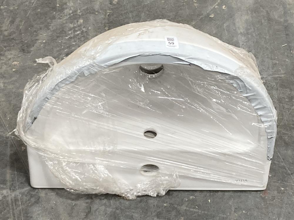 Lot 59  
            Chesterfield SR39 - Collection 

                
VITRA INTEGRA ROUND WASHBASIN - 45CM - ORIGINAL RRP £145 (LOCATION: B1)