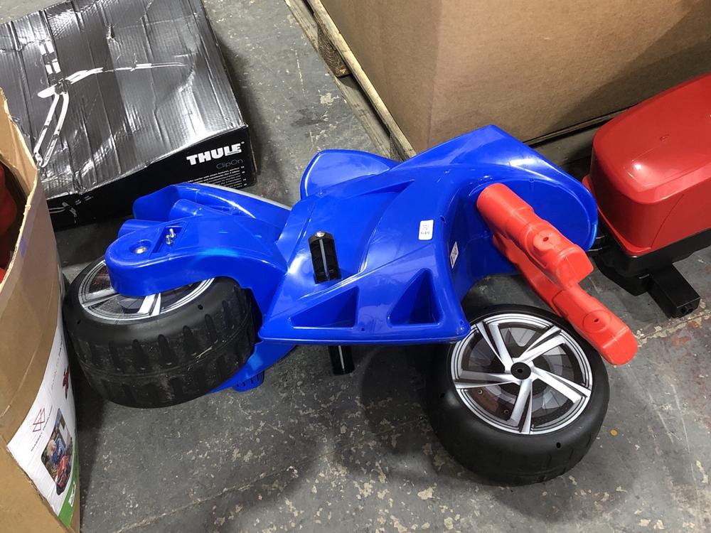 Lot 649  
            Chesterfield SR39 - Collection or Optional Delivery Available 

                
ROLLY MINITRACK RIDE ON MOTORBIKE (LOCATION: A4)