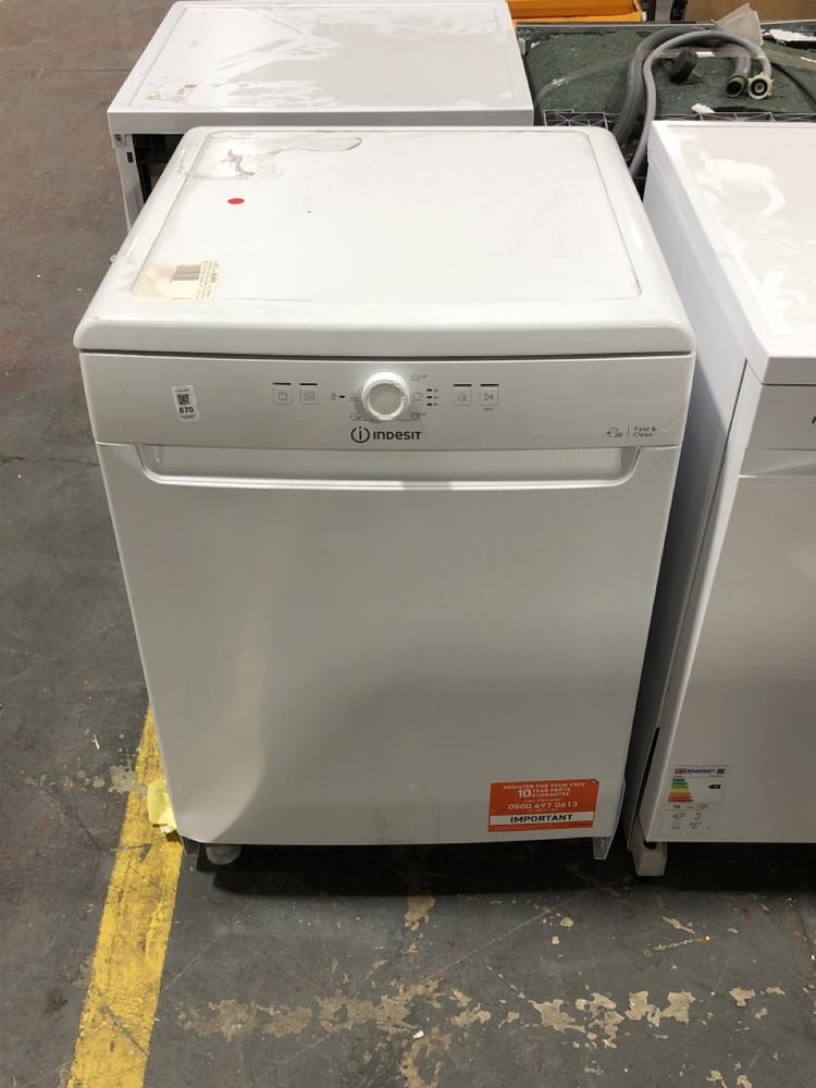 Lot 670  
            Chesterfield SR39 - Collection or Optional Delivery Available 

                
INDESIT FREESTANDING DISHWASHER IN WHITE MODEL: D2FHK26UK ORIGINAL RRP- £329 (LOC...