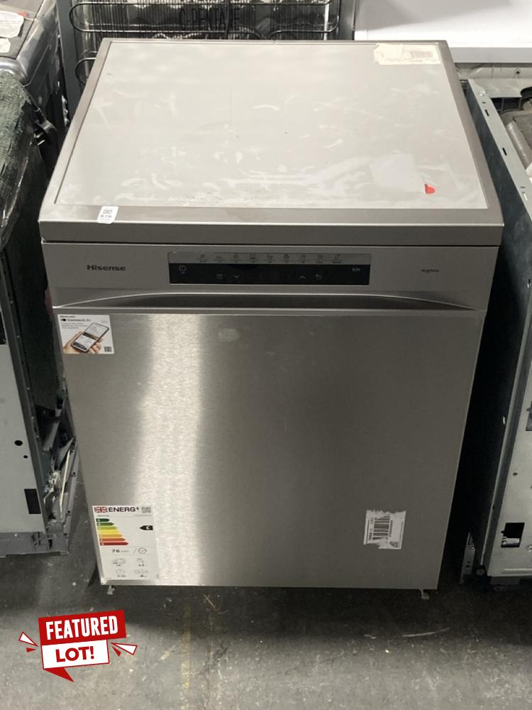 Lot 679  
            Chesterfield SR39 - Collection or Optional Delivery Available 

                
HISENSE FREESTANDING DISHWASHER IN SILVER MODEL: HS693C90XADUK ORIGINAL RRP- £700...