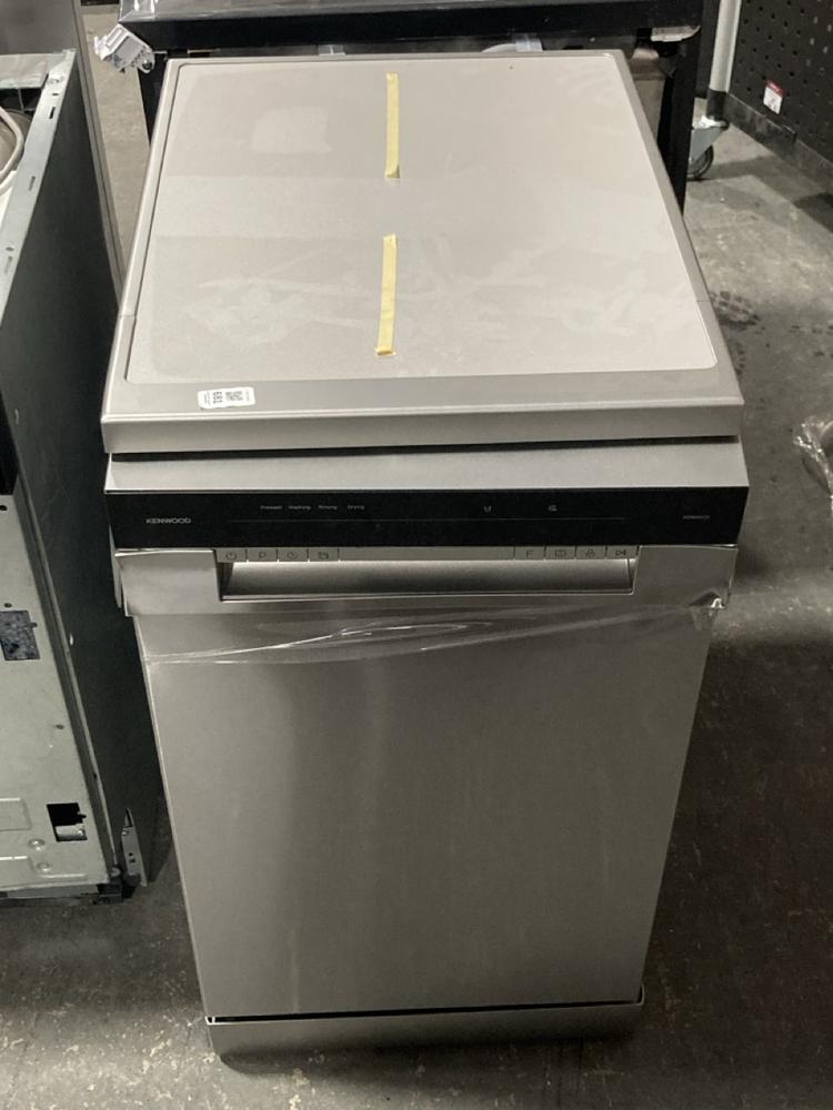 Lot 681  
            Chesterfield SR39 - Collection or Optional Delivery Available 

                
KENWOOD FREESTANDING DISHWASHER IN SILVER MODEL: KDW45X25 ORIGINAL RRP- £325 (LOC...