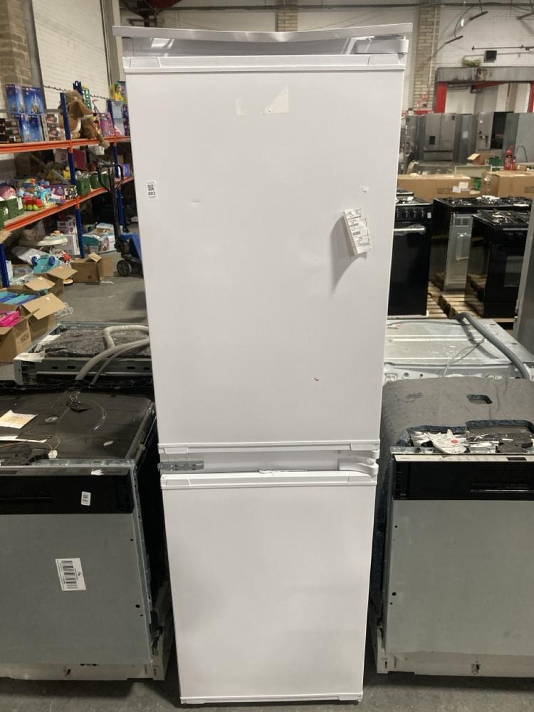 Lot 683  
            Chesterfield SR39 - Collection or Optional Delivery Available 

                
BEKO FULLY INTEGRATED FRIDGE FREEZER IN WHITE MODEL: BCSM450 ORIGINAL RRP- £409 (...