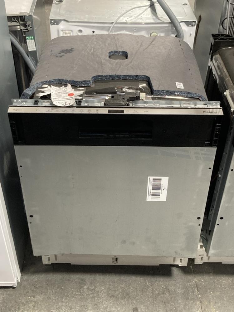Lot 684  
            Chesterfield SR39 - Collection or Optional Delivery Available 

                
HISENSE FULLY INTEGRATED DISHWASHER IN SILVER MODEL: HV642C65UK ORIGINAL RRP- £44...