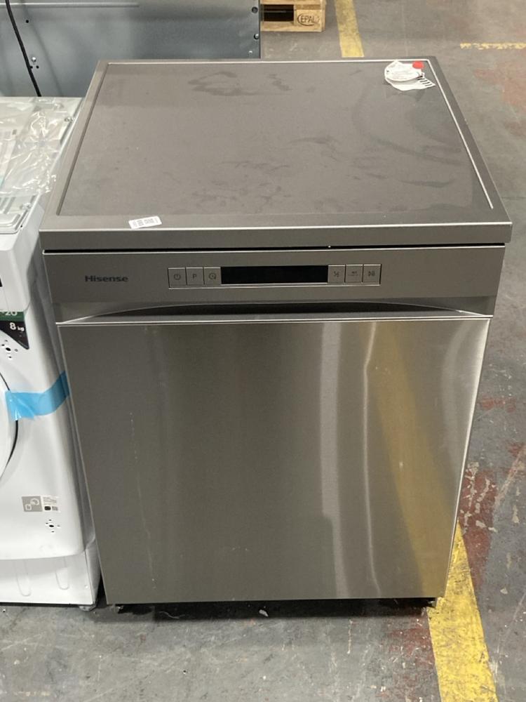 Lot 693  
            Chesterfield SR39 - Collection or Optional Delivery Available 

                
HISENSE FREESTANDING DISHWASHER IN SILVER MODEL: HS622E90XKUK ORIGINAL RRP- £309 ...