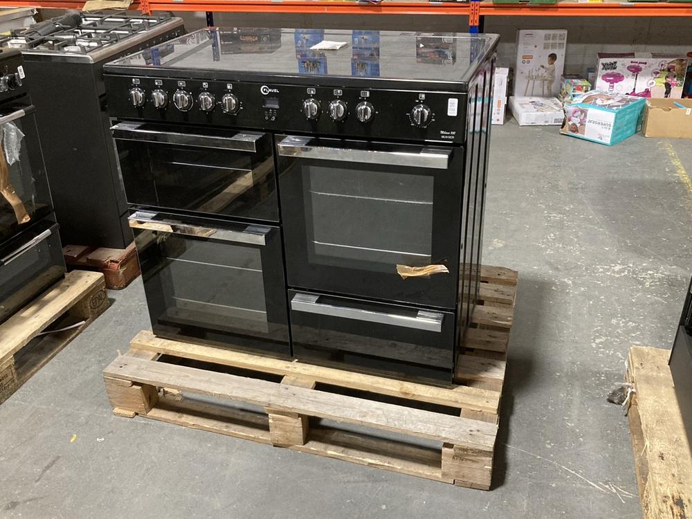 Lot 720  
            Chesterfield SR39 - Collection or Optional Delivery Available 

                
FLAVEL MILANO 100 DUAL FUEL COOKER IN SILVER MODEL: MLN10CR ORIGINAL RRP- £749 (L...