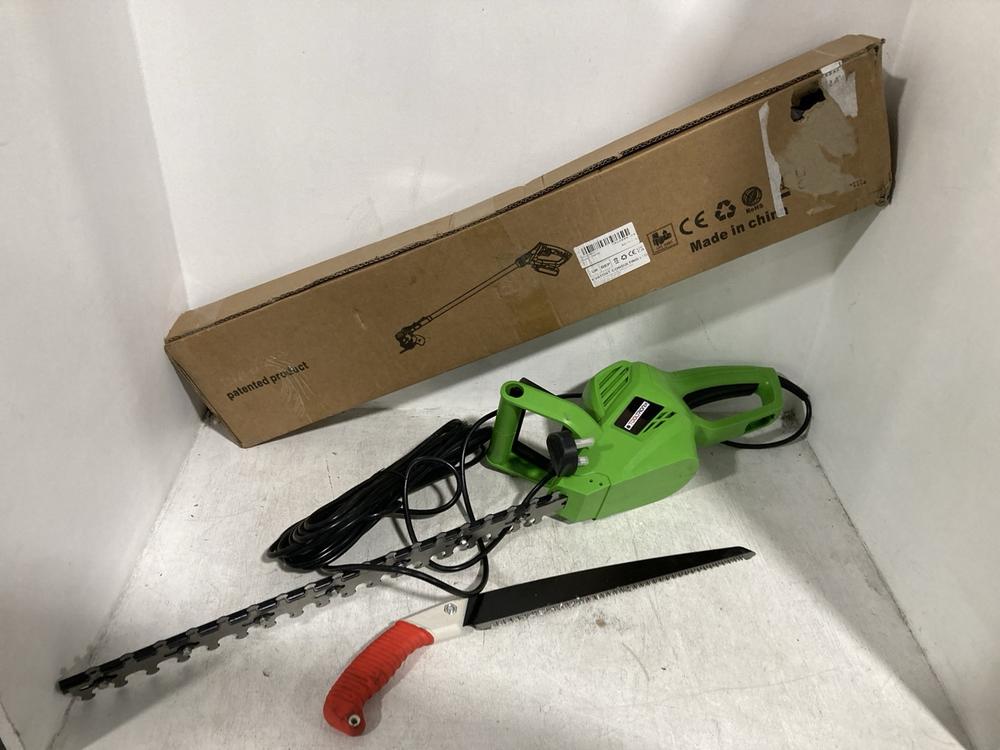 Lot 755  
            Chesterfield SR39 - Collection or Optional Delivery Available 

                
3 X ASSORTED ITEMS TO INCLUDE GREENWORKS POLE HEDGE TRIMMER (LOCATION: A2)