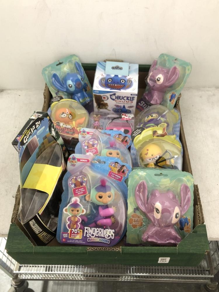 Lot 763  
            Chesterfield SR39 - Collection or Optional Delivery Available 

                
BOX OF APPROX 13 X TOYS TO INCLUDE MATCH ATTAX GLADIATORS (LOCATION: AR)