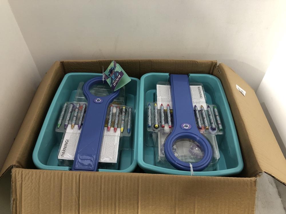 Lot 783  
            Chesterfield SR39 - Collection or Optional Delivery Available 

                
4 X DISNEY STITCH ART SETS (LOCATION: AR)