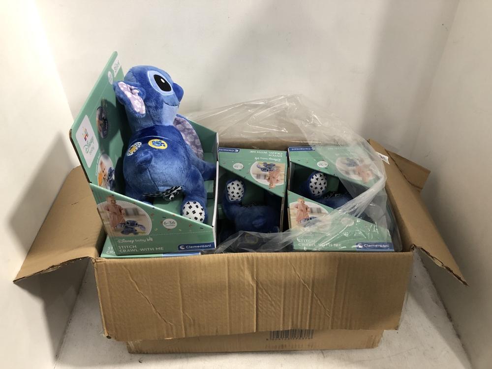 Lot 793  
            Chesterfield SR39 - Collection or Optional Delivery Available 

                
6 X DISNEY STITCH CRAWL WITH ME BABY (LOCATION: AR)