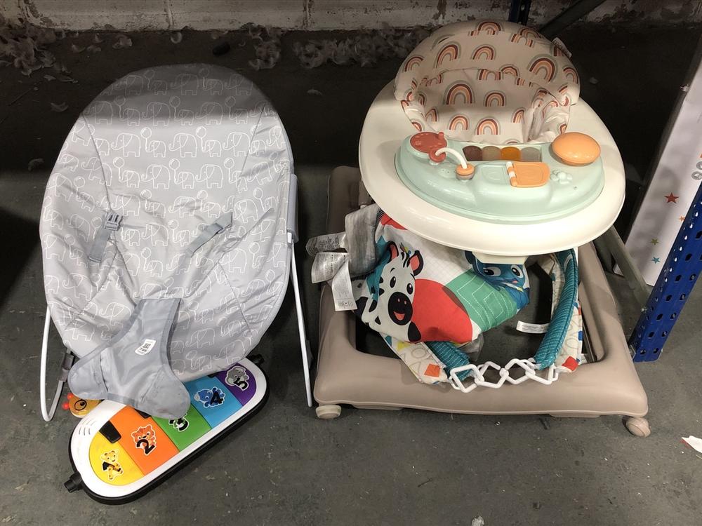 Lot 795  
            Chesterfield SR39 - Collection or Optional Delivery Available 

                
3 X ASSORTED BABY ITEMS TO INCLUDE BABY WALKER (LOCATION: AR)