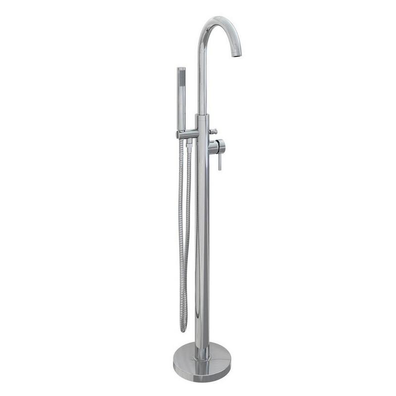 Lot 79  
            Chesterfield SR39 - Collection 

                
OVAL FLOOR STANDING BATH SHOWER MIXER BATH FILLER - CHROME - ORIGINAL RRP £339 (L...