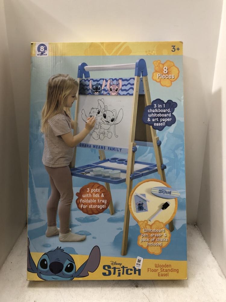 Lot 826  
            Chesterfield SR39 - Collection or Optional Delivery Available 

                
DISNEY STITCH WOODEN FLOOR STANDING EASEL (LOCATION: AR)