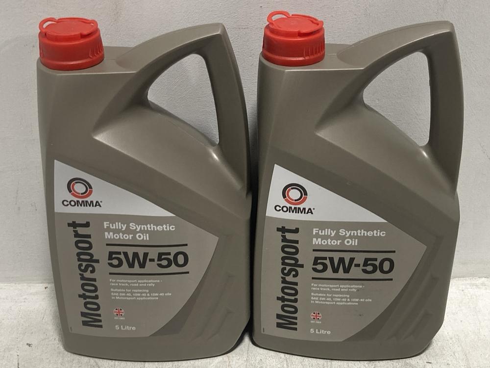 Lot 863  
            Chesterfield SR39 - Collection 

                
2 X COMMA MOTORSPORT 5W-50 FULLY SYNTHETIC MOTOR OIL 5L (COLLECTION ONLY) (LOCATI...
