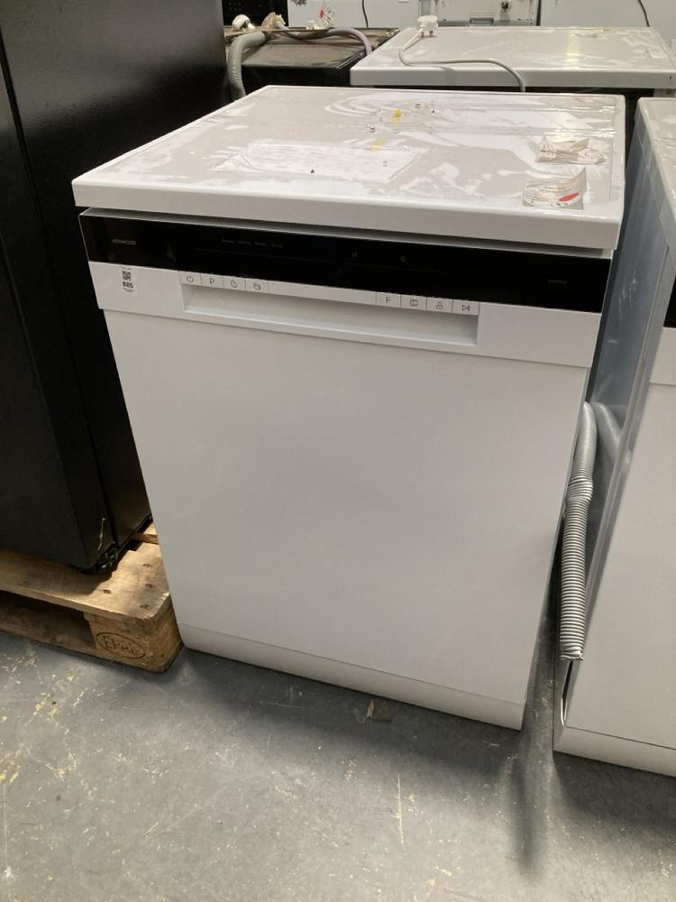 Lot 885  
            Chesterfield SR39 - Collection or Optional Delivery Available 

                
KENWOOD FREESTANDING DISHWASHER IN WHITE MODEL: KDW60W25 ORIGINAL RRP- £299 (LOCA...