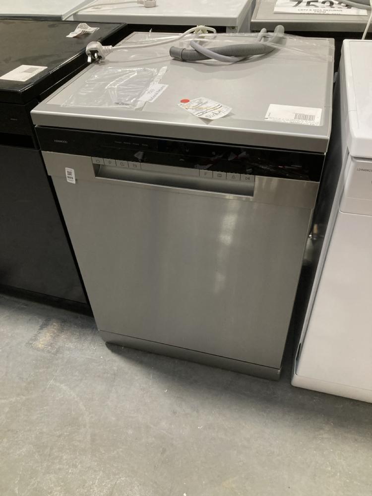 Lot 889  
            Chesterfield SR39 - Collection or Optional Delivery Available 

                
KENWOOD FREESTANDING DISHWASHER IN SILVER MODEL: KDW60H25 ORIGINAL RRP- £345 (LOC...
