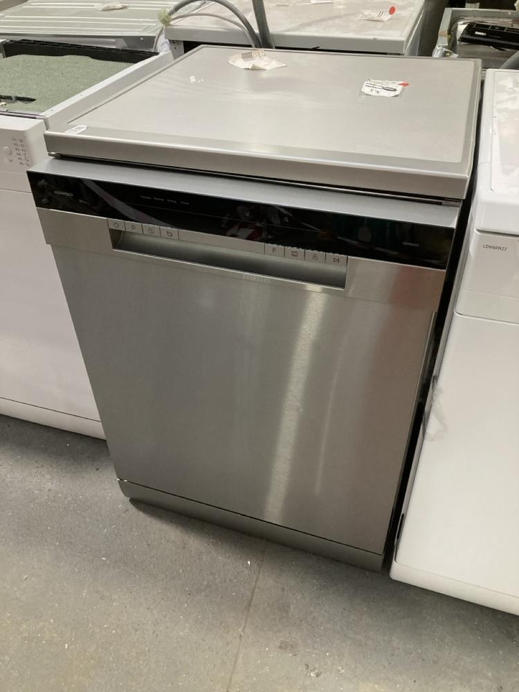Lot 892  
            Chesterfield SR39 - Collection or Optional Delivery Available 

                
KENWOOD FREESTANDING DISHWASHER IN SILVER MODEL: KDW60H25 ORIGINAL RRP- £345 (LOC...