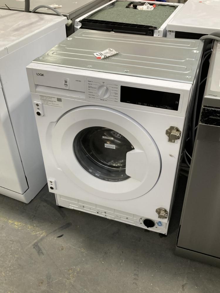 Lot 896  
            Chesterfield SR39 - Collection or Optional Delivery Available 

                
LOGIK WASHING MACHINE IN WHITE MODEL: LIW812W22 ORIGINAL RRP- £309 (LOCATION: SR40)