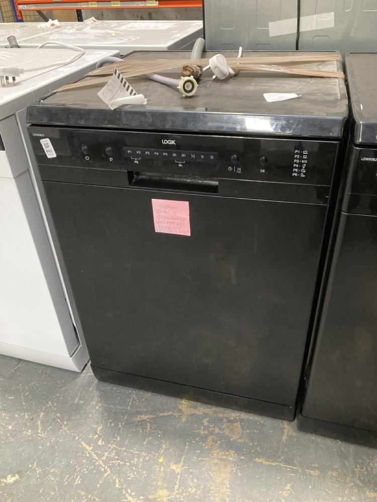 Lot 902  
            Chesterfield SR39 - Collection or Optional Delivery Available 

                
LOGIK FREESTANDING DISHWASHER IN BLACK MODEL: LDW60B23 ORIGINAL RRP- £229 (LOCATI...