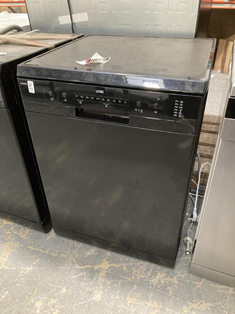 Lot 903  
            Chesterfield SR39 - Collection or Optional Delivery Available 

                
LOGIK FREESTANDING DISHWASHER IN BLACK MODEL: LDW60B23 ORIGINAL RRP- £229 (LOCATI...